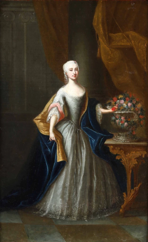 Ritratto di dama con vaso di fiori - attribuito
